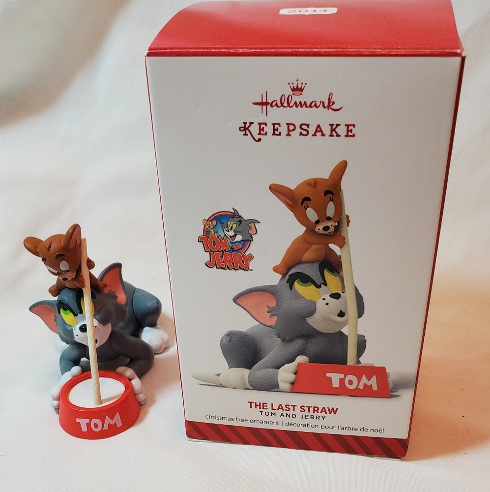 Tom & Jerry The Last Straw Hallmark Keepsake Christmas Tree Ornament 2014